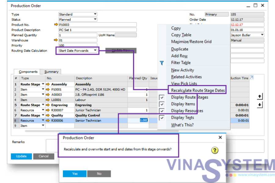 Sap Production Order Routing Tables Elcho Table